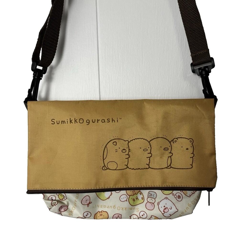 Sumikko Gurashi Shoulder Bag Reversable Vertical Tote or Folded Cross Body